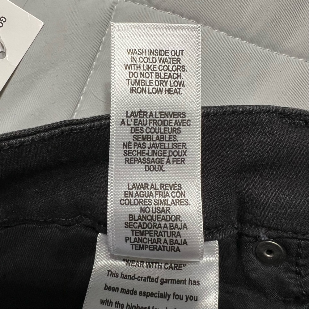 NWT Good American Black Good Waist Skinny Moto Jeans size 14 - Picture 10 of 11